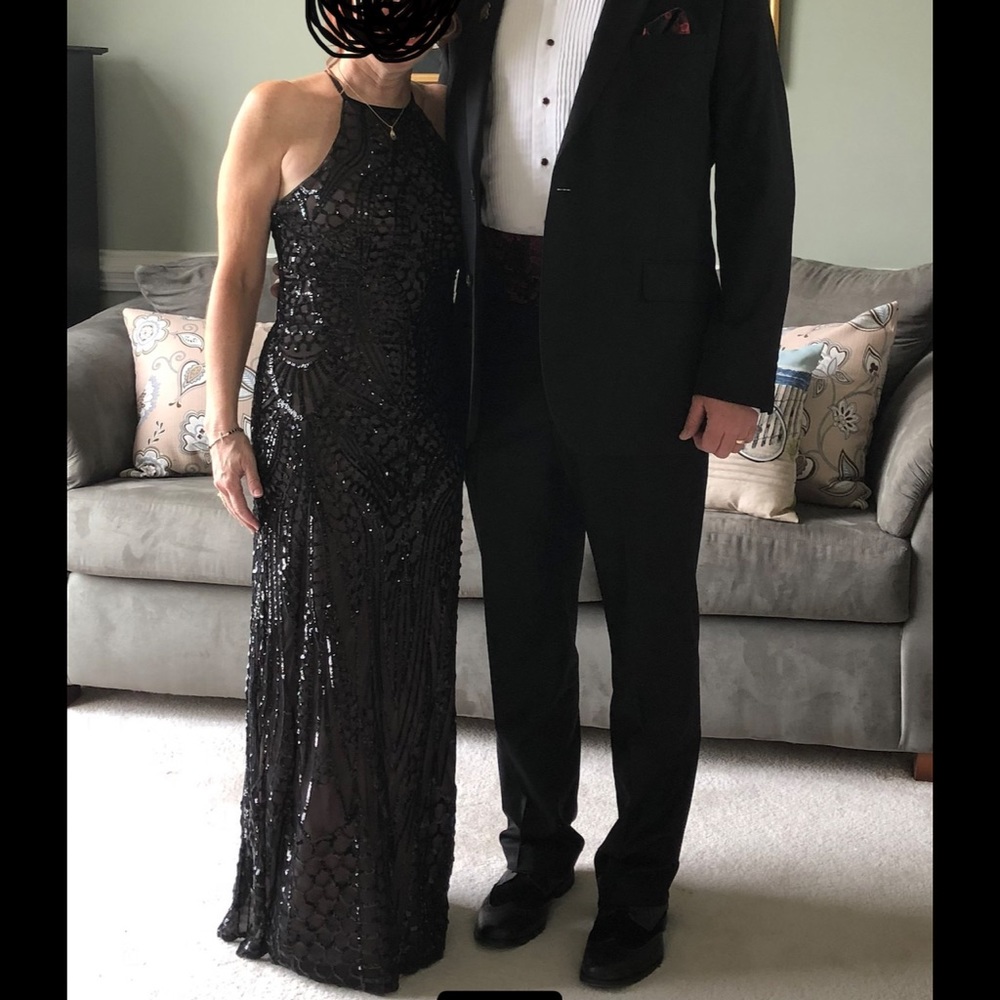 Black formal long dress